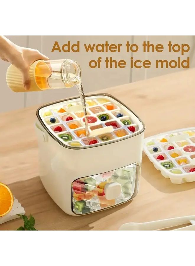 Green Portable Ice Maker Machine With 48 Ice Cubes Double Layer Freezer Mold For Home Office Camping - Image 3
